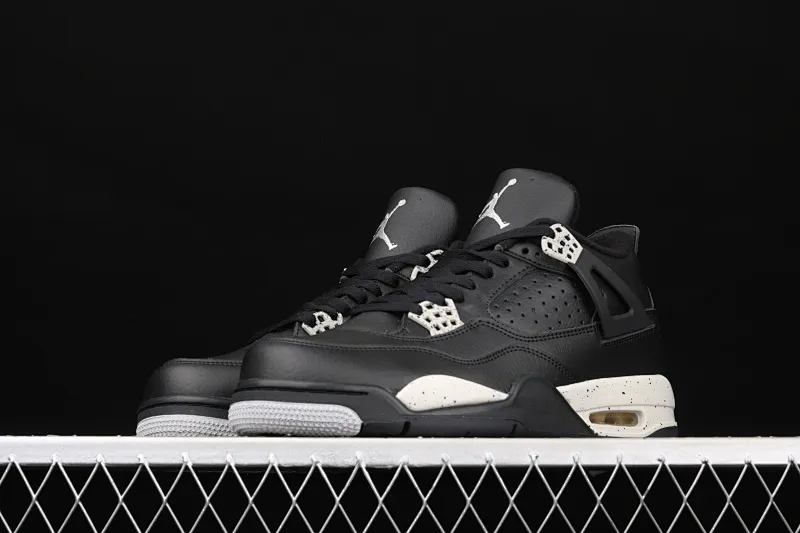 All categories Air Jordan Jordan series basketball shoes Air Jordan 4 G version Air Jordan 4 Retro LS AJ4 Joe 4 splash black and white basketball shoes 314254-003